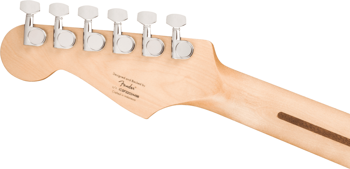 Squier Sonic Stratocaster, headstock, back