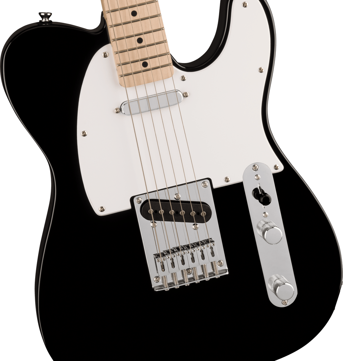 Squier Sonic Telecaster, fingerboard detail