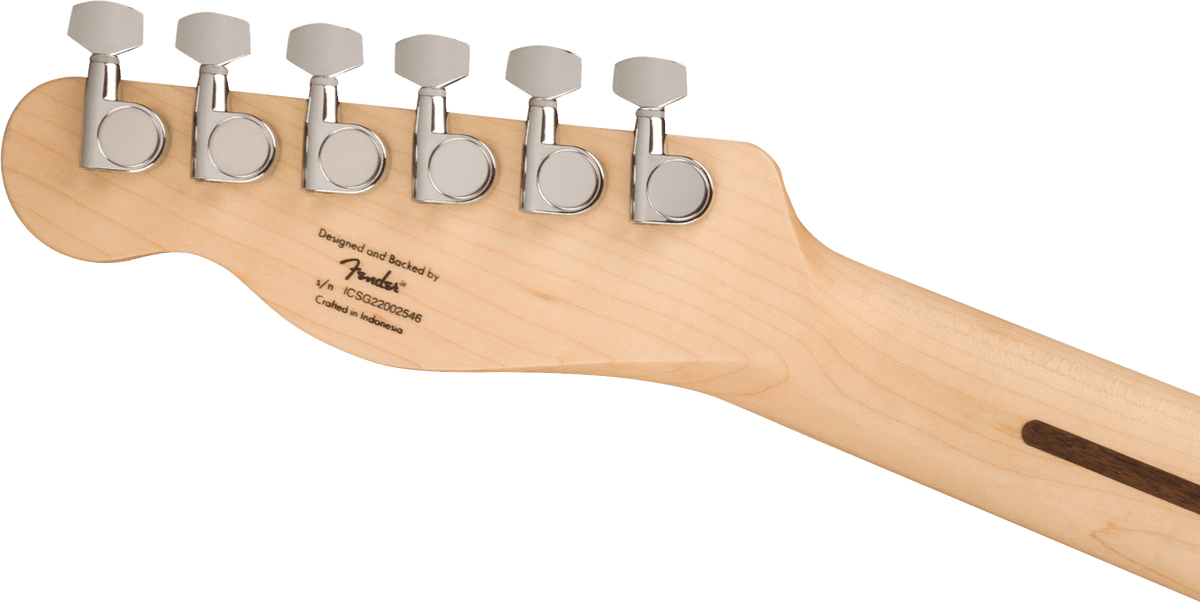 Squier Sonic Telecaster, headstock, back