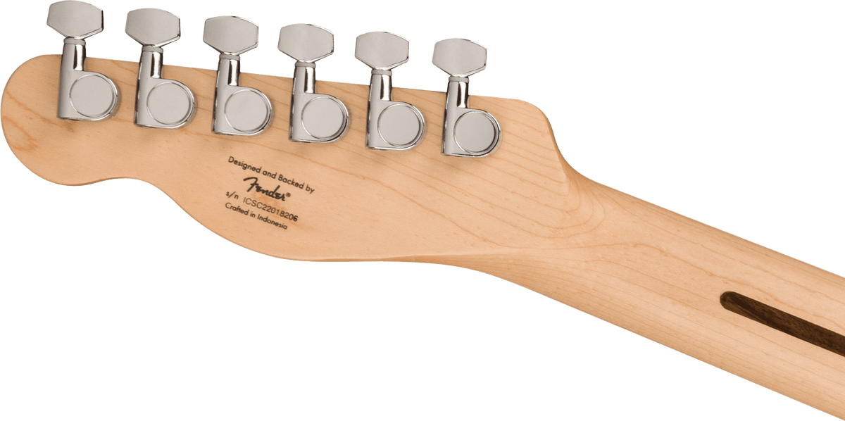 Squier Sonic Telecaster, headstock, back