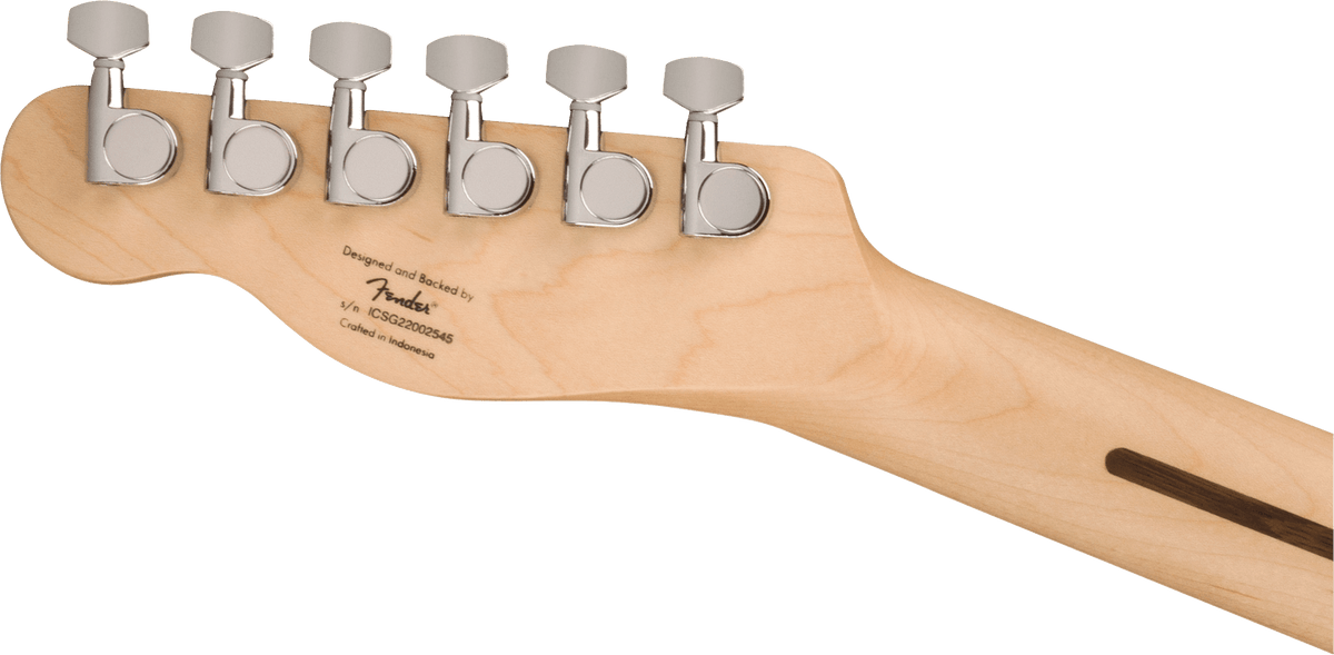 Squier Sonic Telecaster, headstock, back