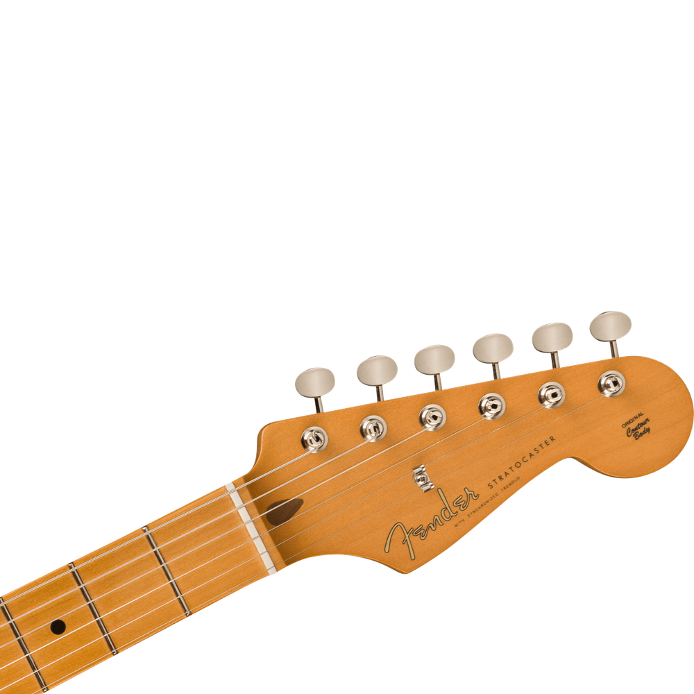Vintera® II '50s Stratocaster Black Maple Alder headstock front