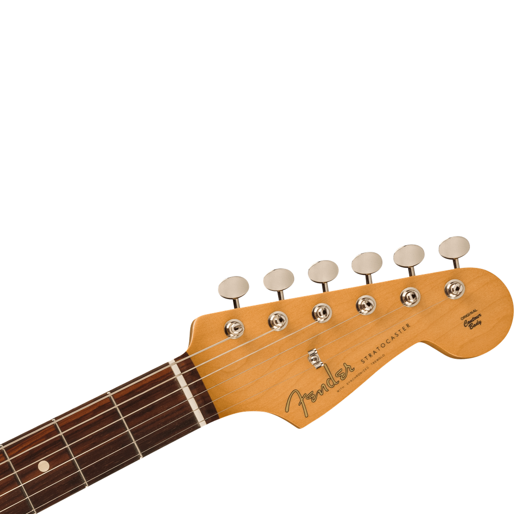 Vintera® II '60s Stratocaster Lake Placid Blue Slab Rosewood Alder headstock front
