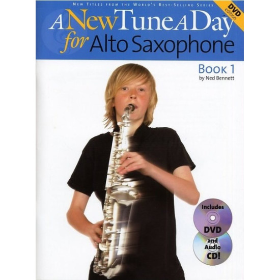 A New Tune A Day for Alto Saxophone Book 1 with CD and DVD