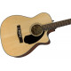 Fender Acoustic Electric CC-60SCE Concert Walnut Fingerboard Natural