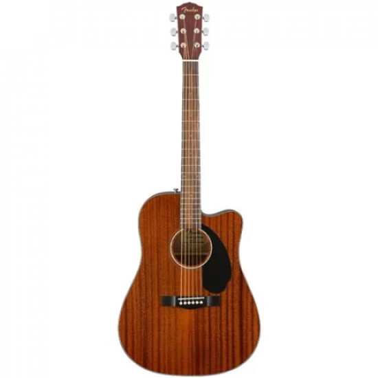 Fender CD-60SCE Mahogany Acoustic Guitar with Cutaway & Pickup Walnut Fingerboard 