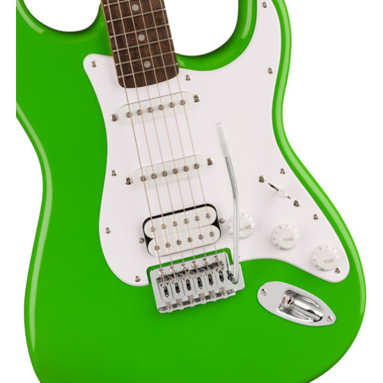 Fender FSR Squier Sonic Stratocaster HSS Laurel Fingerboard White Pickguard Lime Green