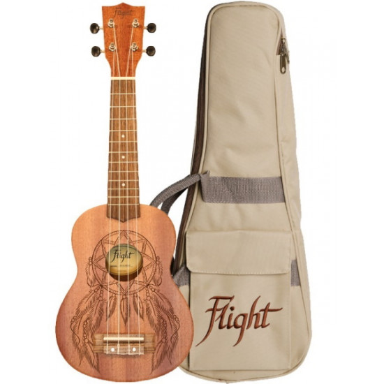 Flight NUS350DC Soprano Ukulele Dreamcatcher with Bag