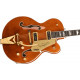 Gretsch G6120TG-DS Players Edition Nashville® Hollow Body DS with String-Thru Bigsby® and Gold Hardware Ebony Fingerboard Roundup Orange