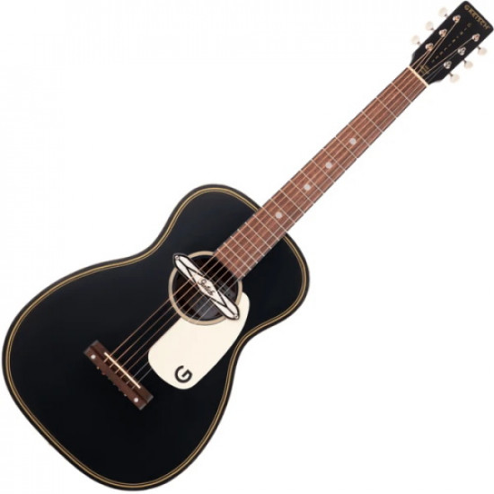 Gretsch G9520E Gin Rickey Acoustic Guitar Smokestack Black with Soundhole Pickup 