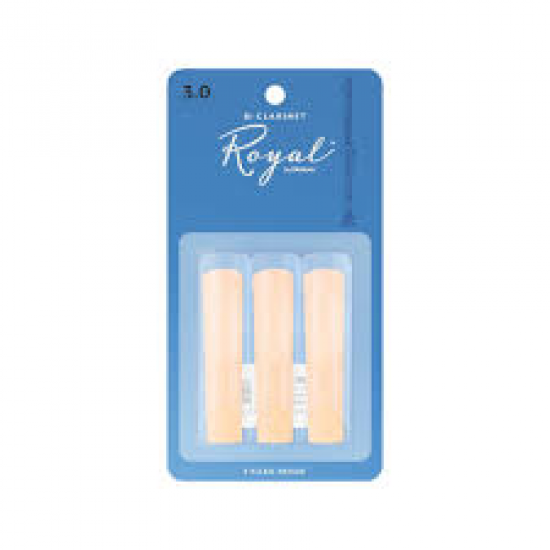 Rico Royal Reeds Bb Clarinet 3 pack 3.0