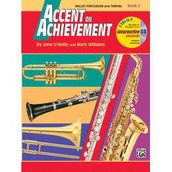 Accent On Achievement Bk 2 Mallet Percussion and Timpani Interactive 2CDs