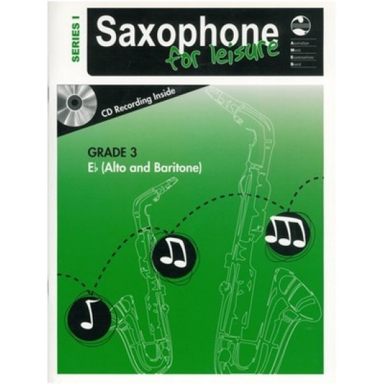 AMEB Saxophone Series 1 Grade 3 Eb (Alto and Baritone) Examination Book and CD