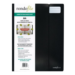 Rondofile 20 Black A4 Sheet Music Display Holder