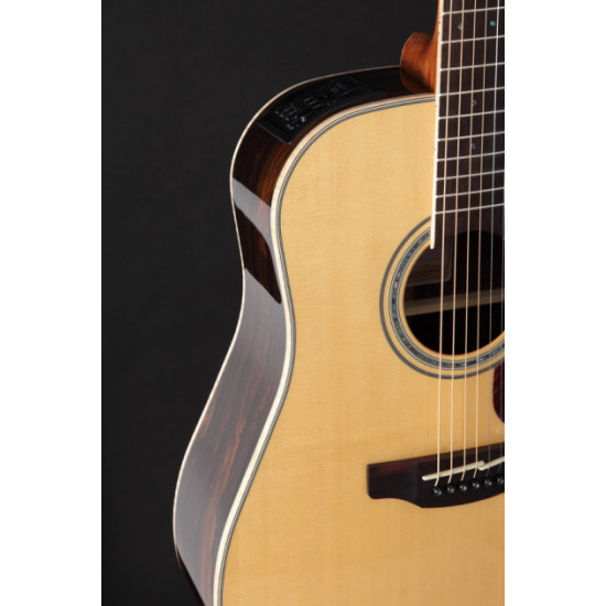 Takamine TGD90CEZCNAT Cutaway Dreadnought Ziricote Back Sides Acoustic Electric Guitar including Gig Bag