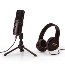 ZOOM H6 + ZOOM ZDM-1PMP PODCAST MICROPHONE PACK - Music Collection