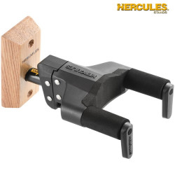 Hercules Guitar Hanger GSP38WB Auto Grip System Wood Base, Short Arm