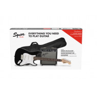 Fender Squier Stratocaster® Pack, Laurel Fingerboard, Black, Gig Bag, 10G - 240V AU